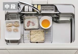 汚れやすい作業のスペースに