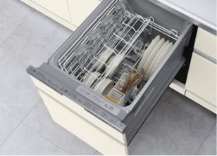 浅型タイプ：少量の食器でも洗いやすい