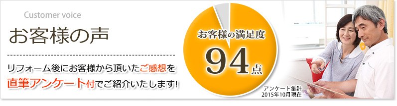 お客様のお声:キービジュアル
