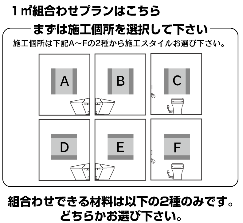 1㎡組合わせプランはこちら