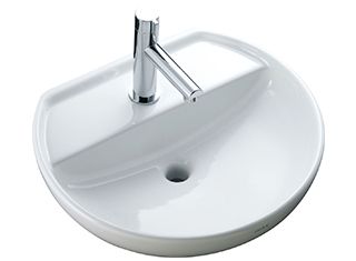 ベッセル丸形手洗器:奥行280mm