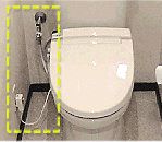電源コードや止水栓までのコード