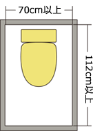 70cm X 112cm以上イメージ