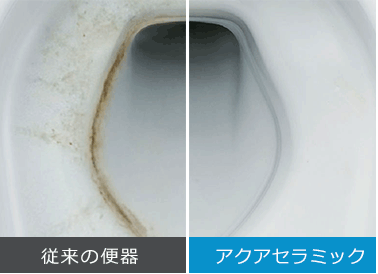 汚れが付きにくい新陶器