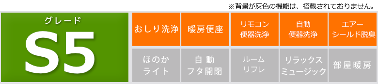 S5機能一覧